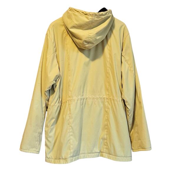 Nordstrom Women’s Hooded Berber Fleece Lined Jacket Mustard Yellow Size Large - Picture 7 of 8